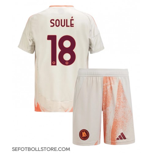 AS Roma Matias Soule #18 Replika babykläder Bortaställ Barn 2024-25 Kortärmad (+ korta byxor)